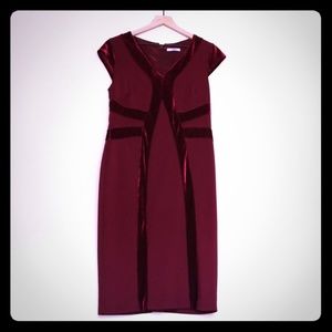 Show stopping wine colored dress